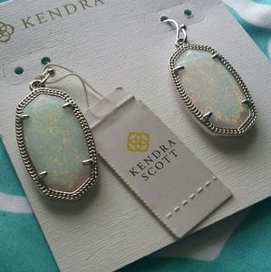 Kendra Scott white Kyocera Elle earrings